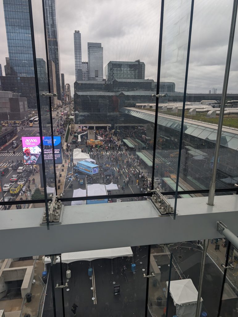 The Crowd outside