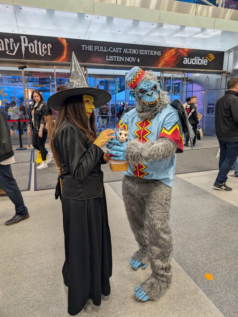 Witch and Flaying monkey